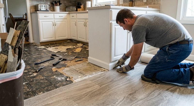 Linoleum Floor Installation in Hanover, MD