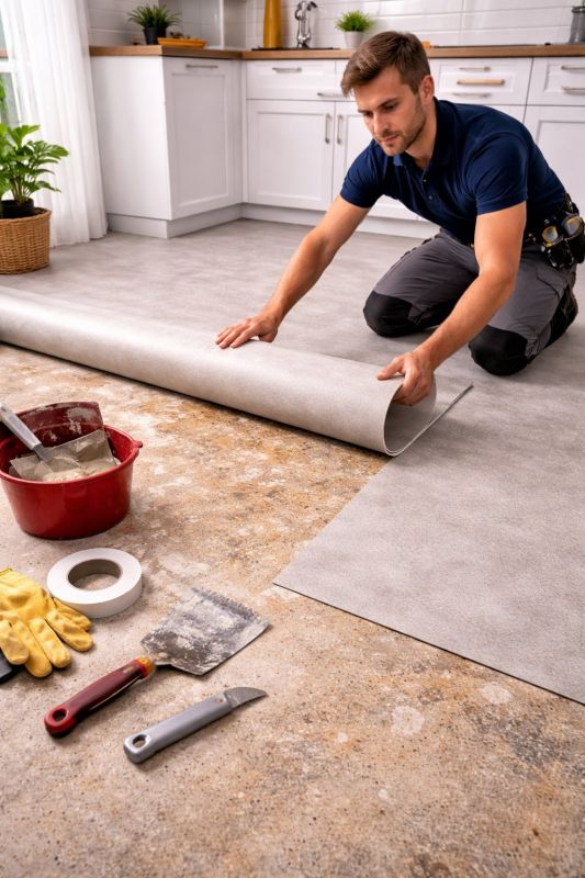 Linoleum Floor Installation in Howard County, MD
