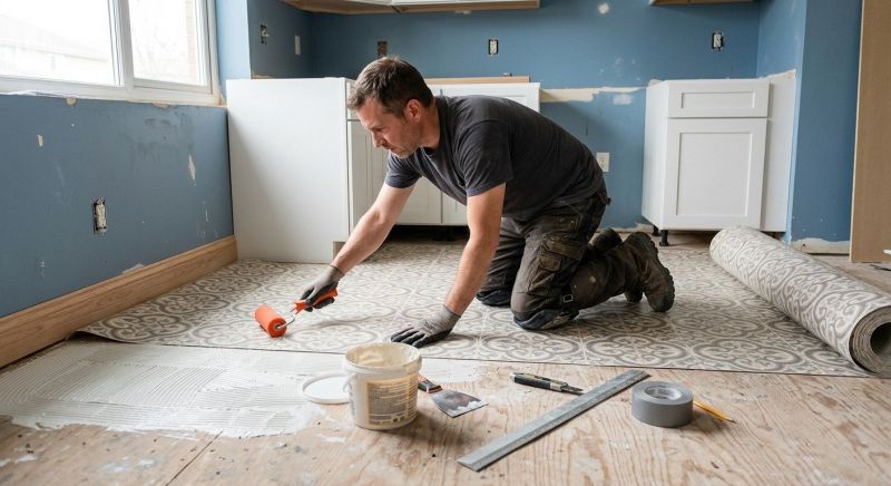 Sheet Linoleum Installation in Olney, MD