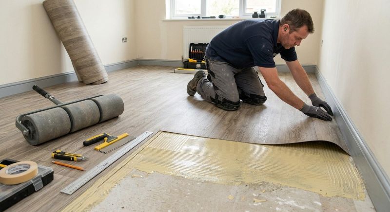 Sheet Vinyl Installation in Hydes, MD